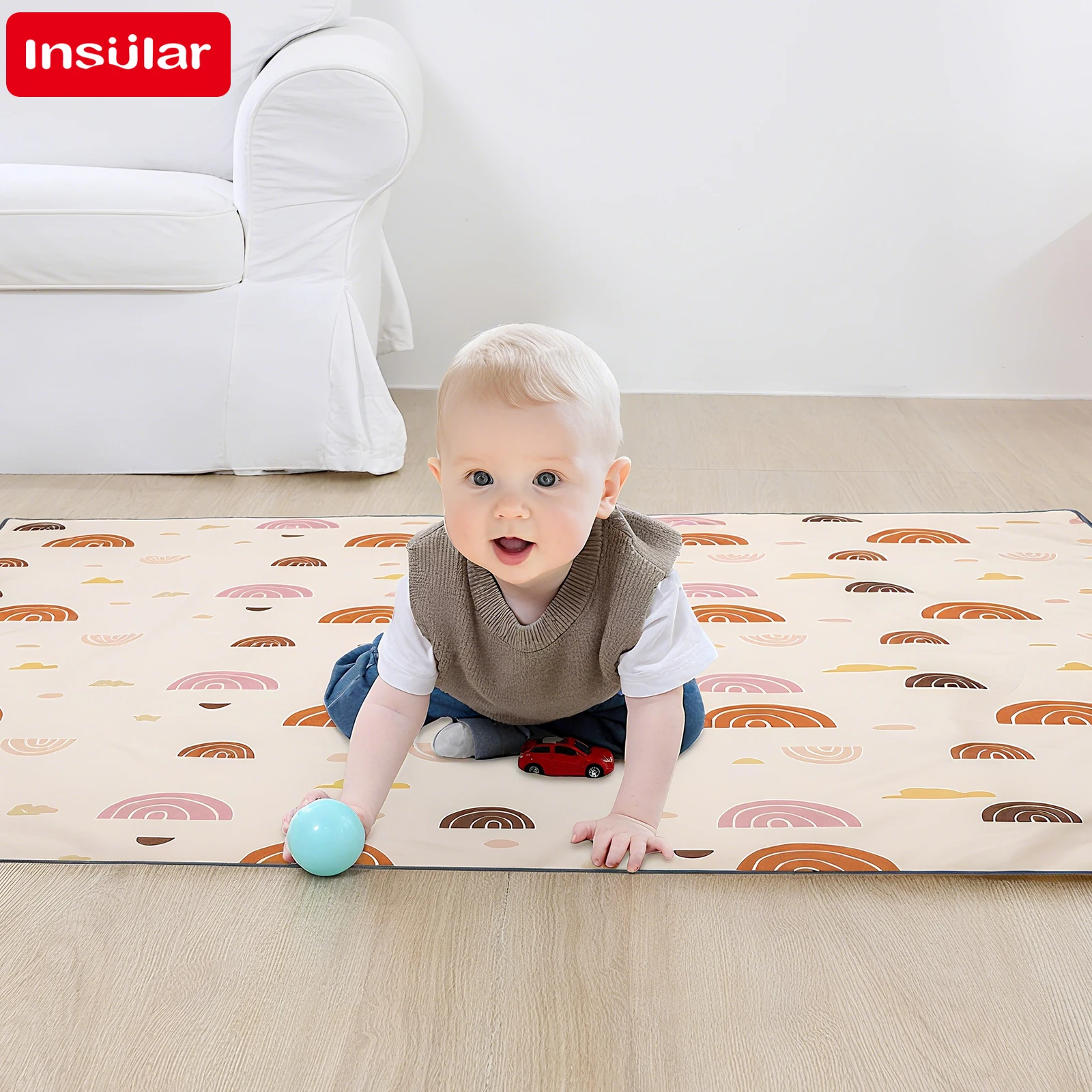 Baby Mattress Waterproof - INSULAR Kasur Edukasi Anak Lipat Tikar