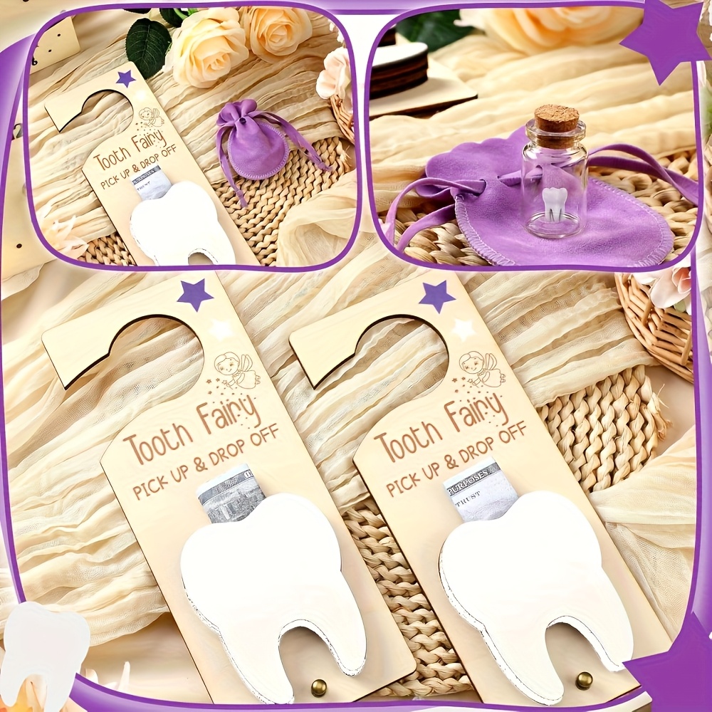 Baby Keepsake Box - Dekorasi Papan Tanda Peri Gigi, Set
