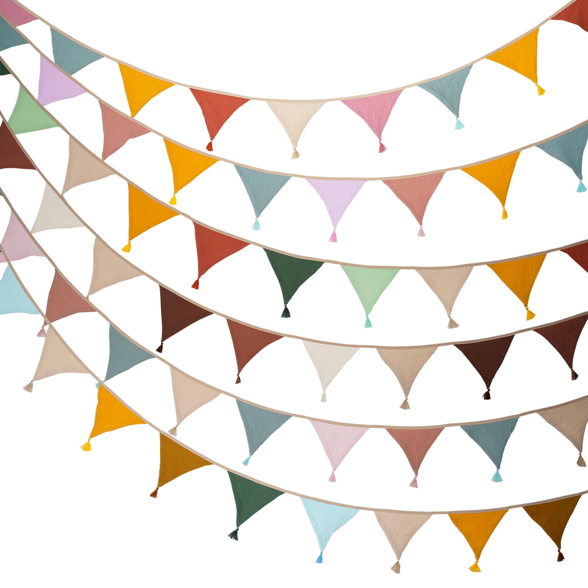 Baby Nursery Garland - 2.6M/8.5FT Kain Hiasan Bayi 10 Bendera