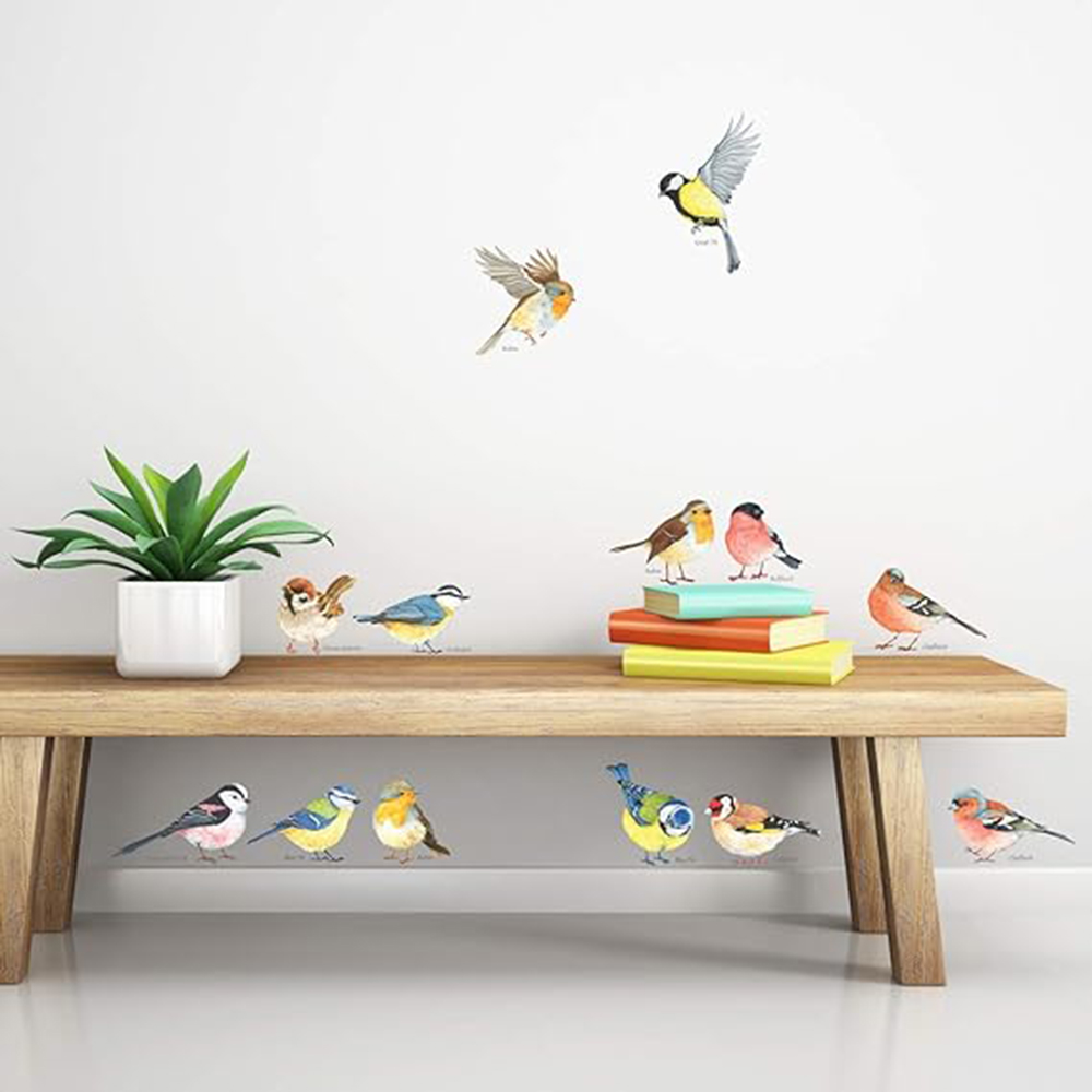 Baby Nursery Products - 13 buah stiker dinding burung kecil