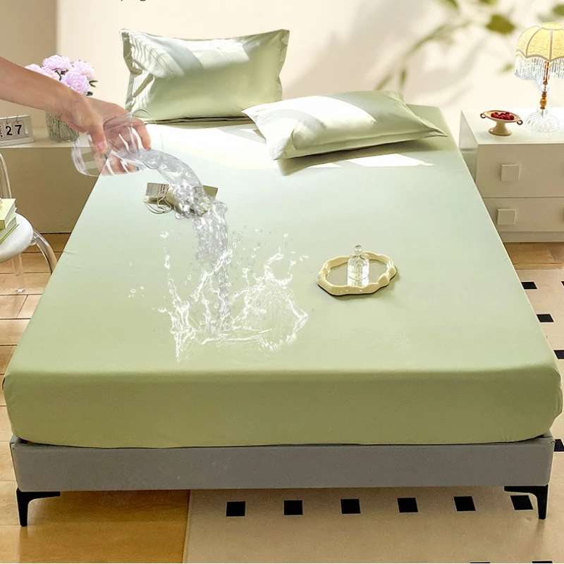 Baby Mattress Waterproof - Sprei Kasur Anti Air Warna Solid,