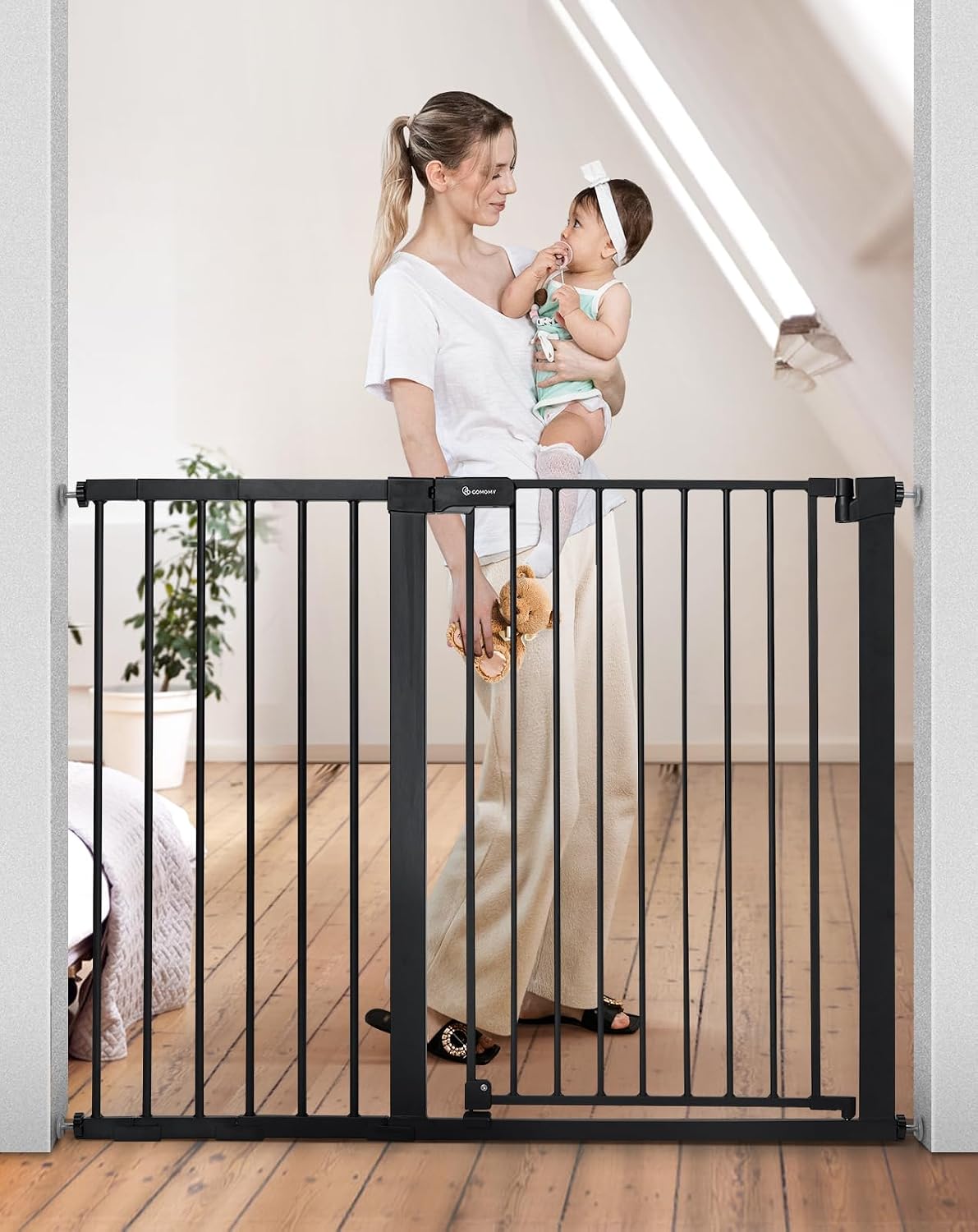Baby Gate Extra Wide - COMOMY Pagar Bayi Ekstra Tinggi 36