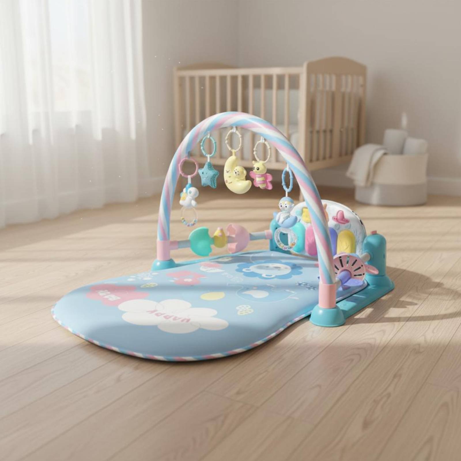 Playpen Bayi dengan Fitur Musi - Baby Nursery Music ulasan dan harga