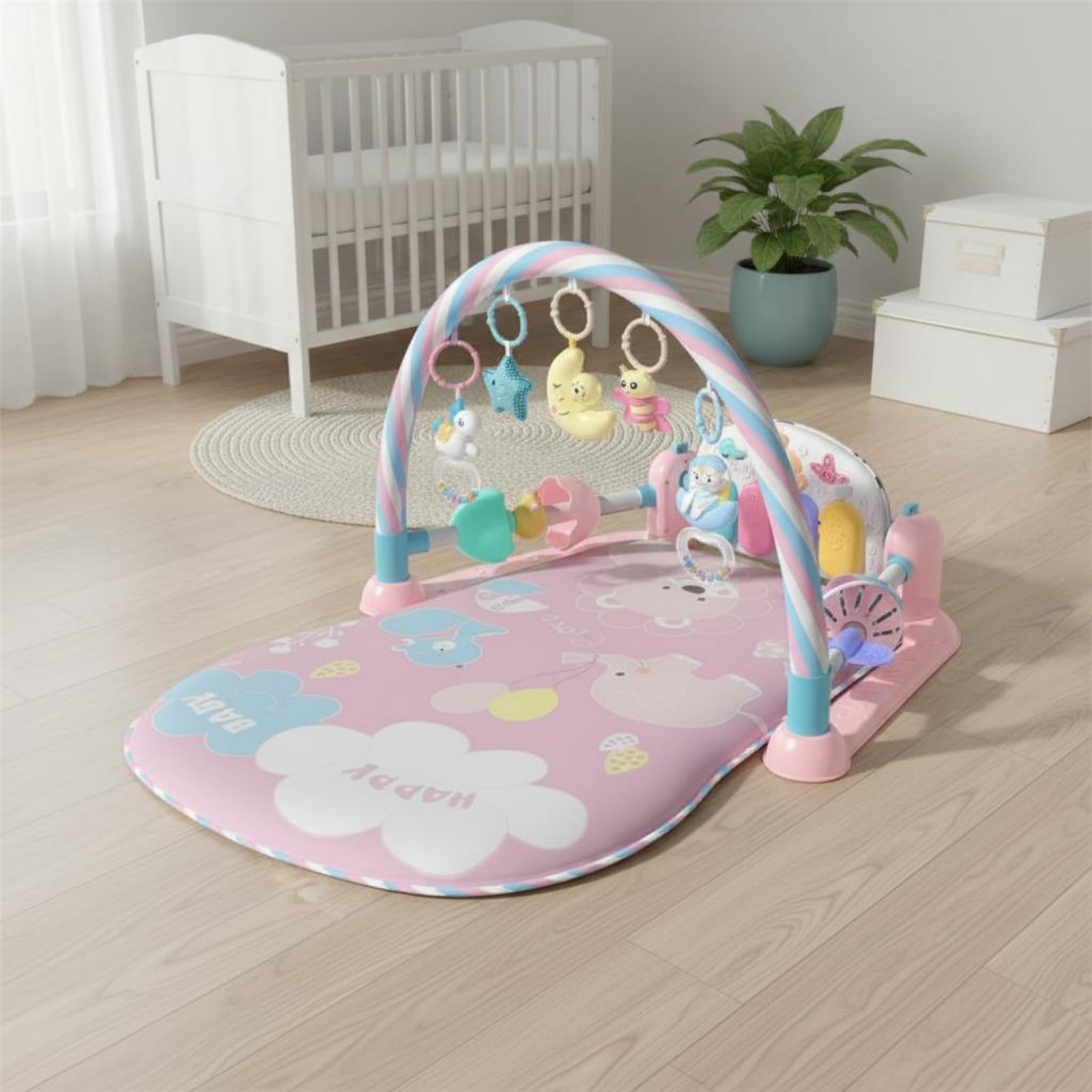 Playpen Bayi dengan Fitur Musi - Baby Nursery Music ulasan dan harga