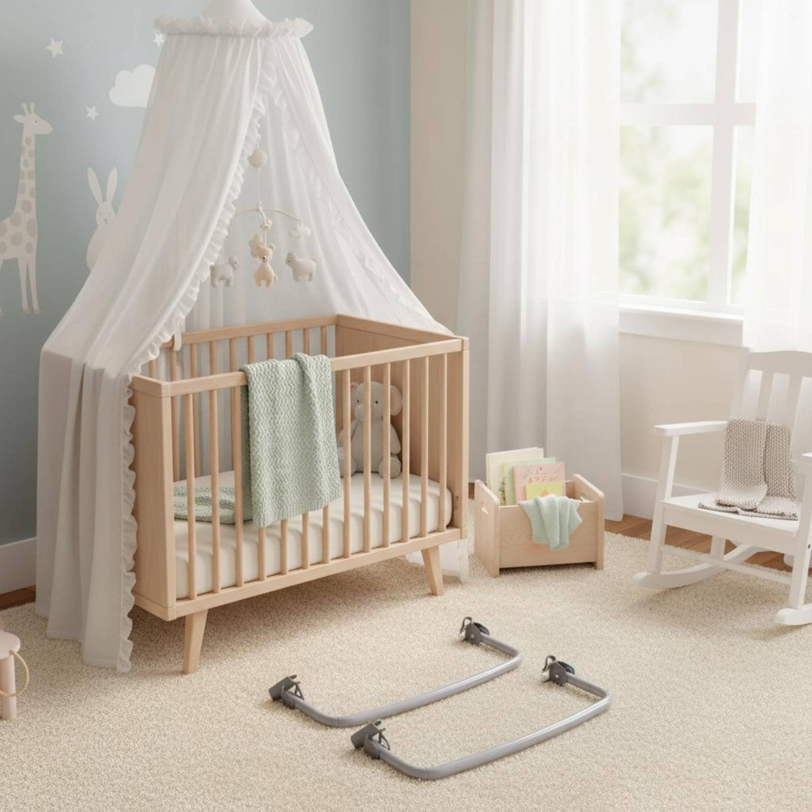 Kanopi Tempat Tidur Bayi Multi - Baby Nursery Music ulasan dan harga
