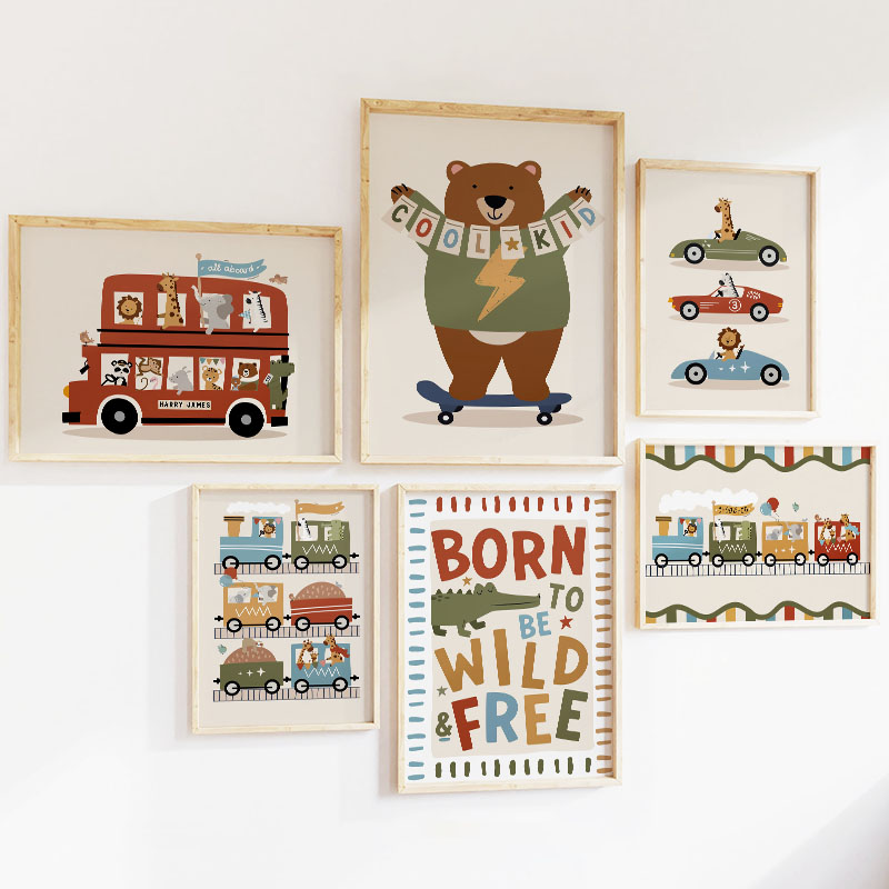 Lukisan Kanvas Seni Dinding Ka - Baby Zebra Nursery ulasan dan harga