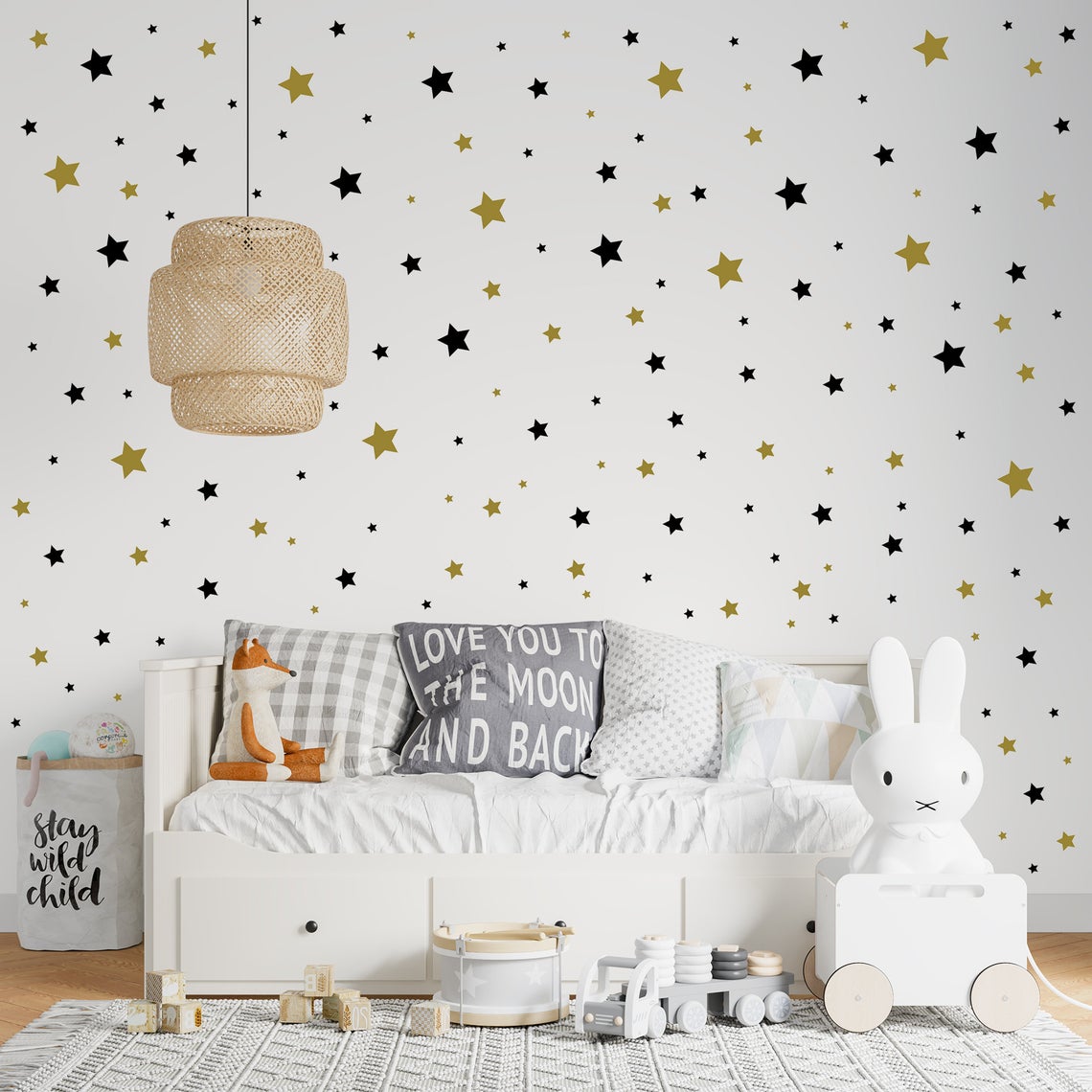 Stiker dinding bintang kartun  - Baby Nursery Products ulasan dan harga