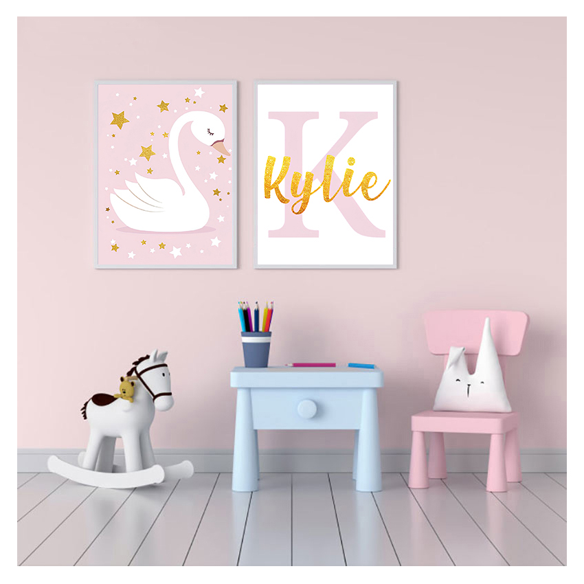 Cetakan Seni Dinding Poster Na - Baby Name Wall Art ulasan dan harga
