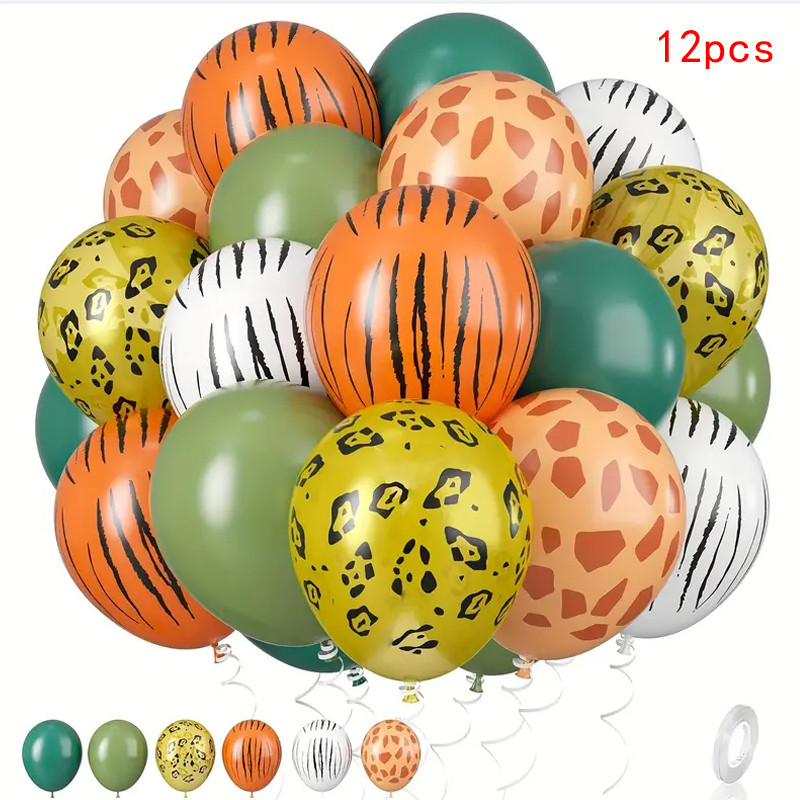 Balon Pesta Tema Hutan 12 Inci - Baby Nursery Jungle Theme ulasan dan harga