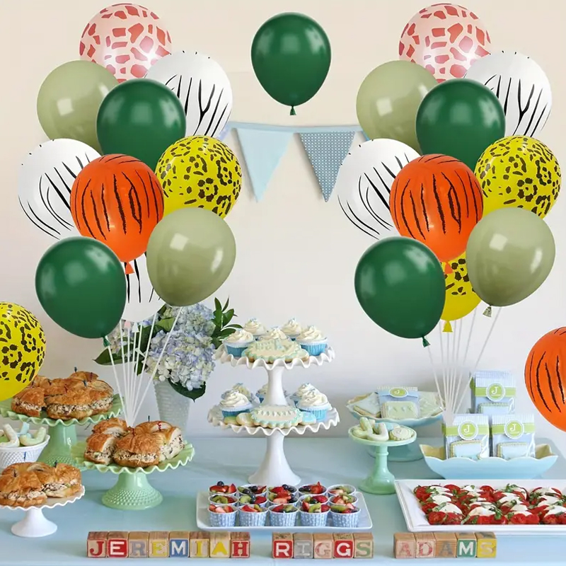 Balon Pesta Tema Hutan 12 Inci - Baby Nursery Jungle Theme ulasan dan harga