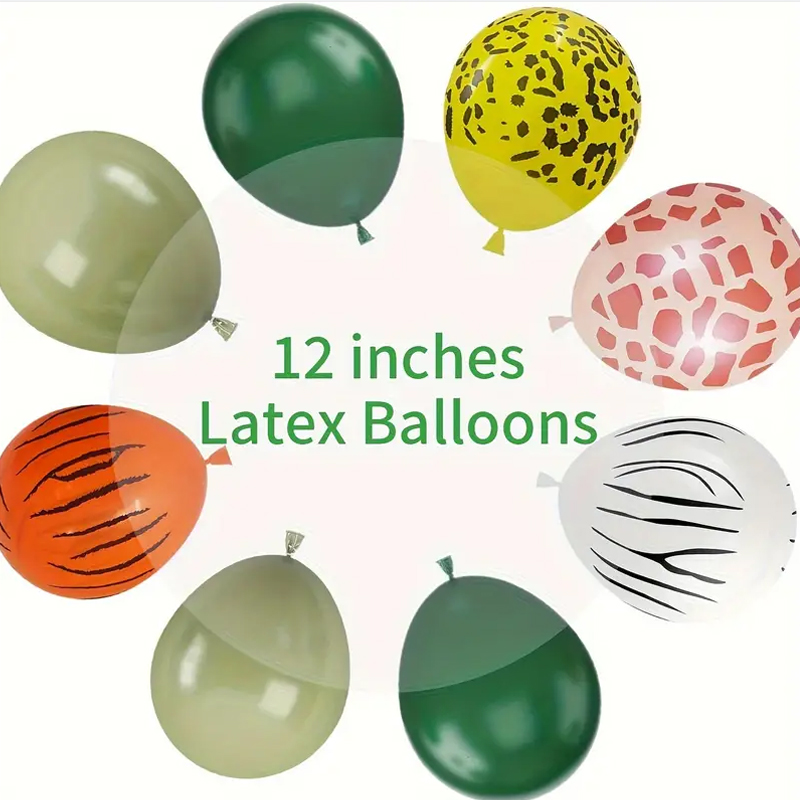 Balon Pesta Tema Hutan 12 Inci - Baby Nursery Jungle Theme ulasan dan harga