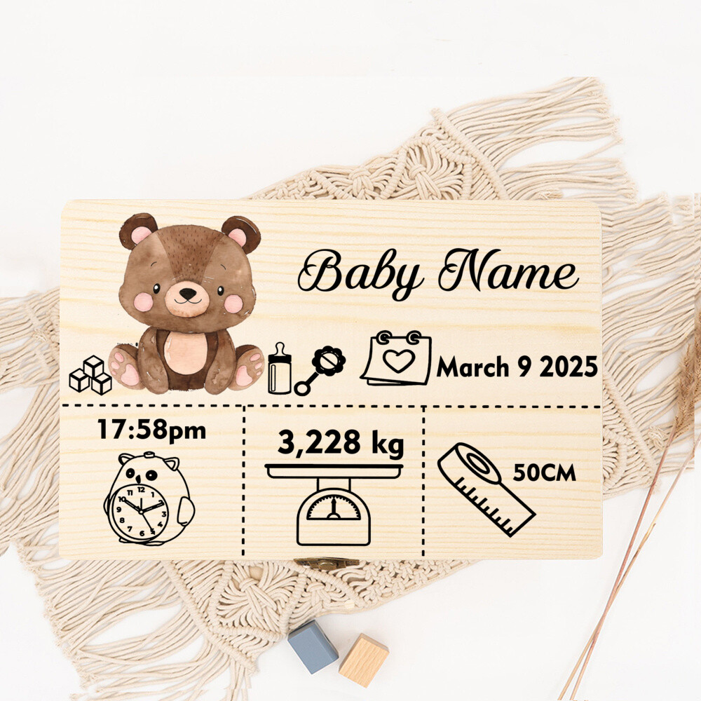 Kotak Penyimpanan Hewan Hutan  - Baby Keepsake Box ulasan dan harga