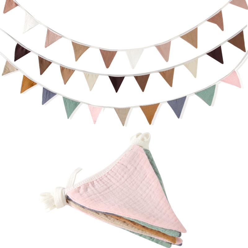 Bendera Pennant Ramah Lingkung - Baby Nursery Garland ulasan dan harga