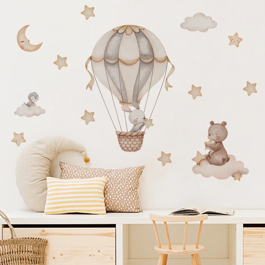 Stiker dinding awan balon udar - Baby Nursery Products ulasan dan harga