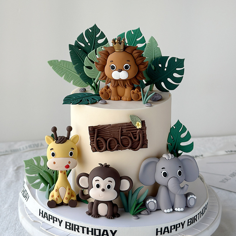Set Hiasan Atas Kue Hewan Safa - Baby Nursery Jungle Theme ulasan dan harga