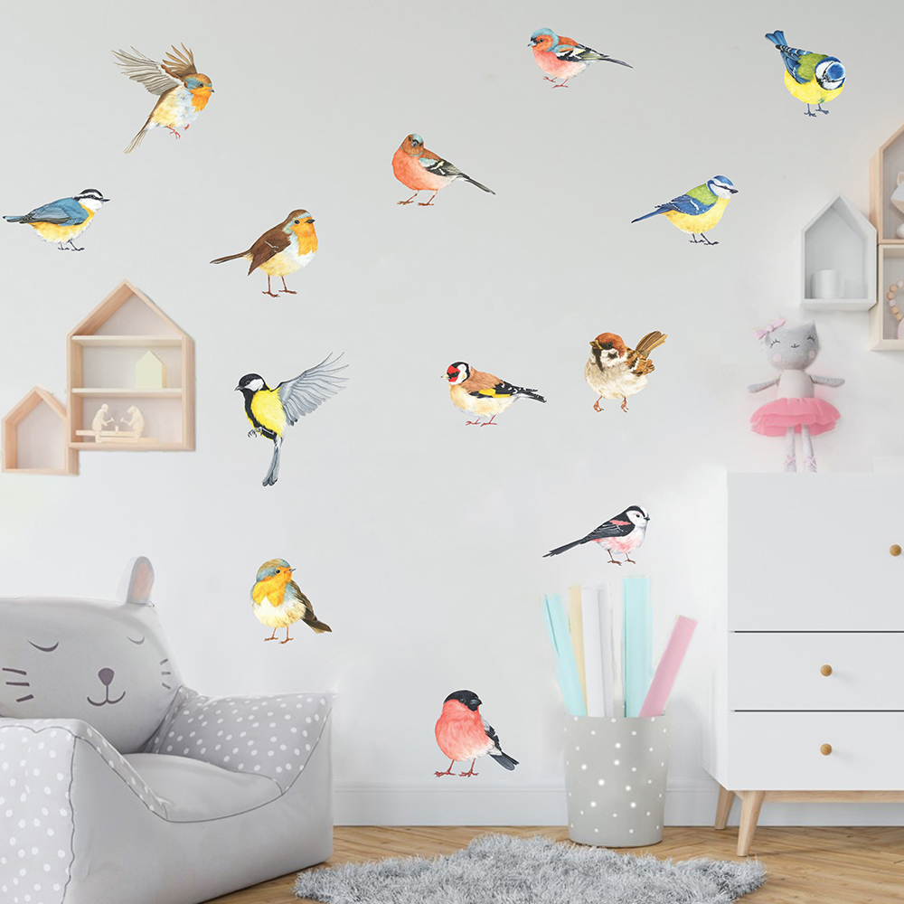 13 buah stiker dinding burung  - Baby Nursery Products ulasan dan harga
