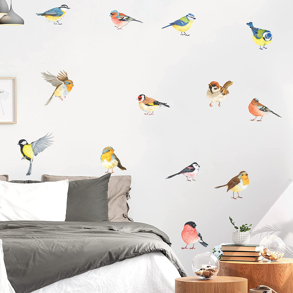 13 buah stiker dinding burung  - Baby Nursery Products ulasan dan harga