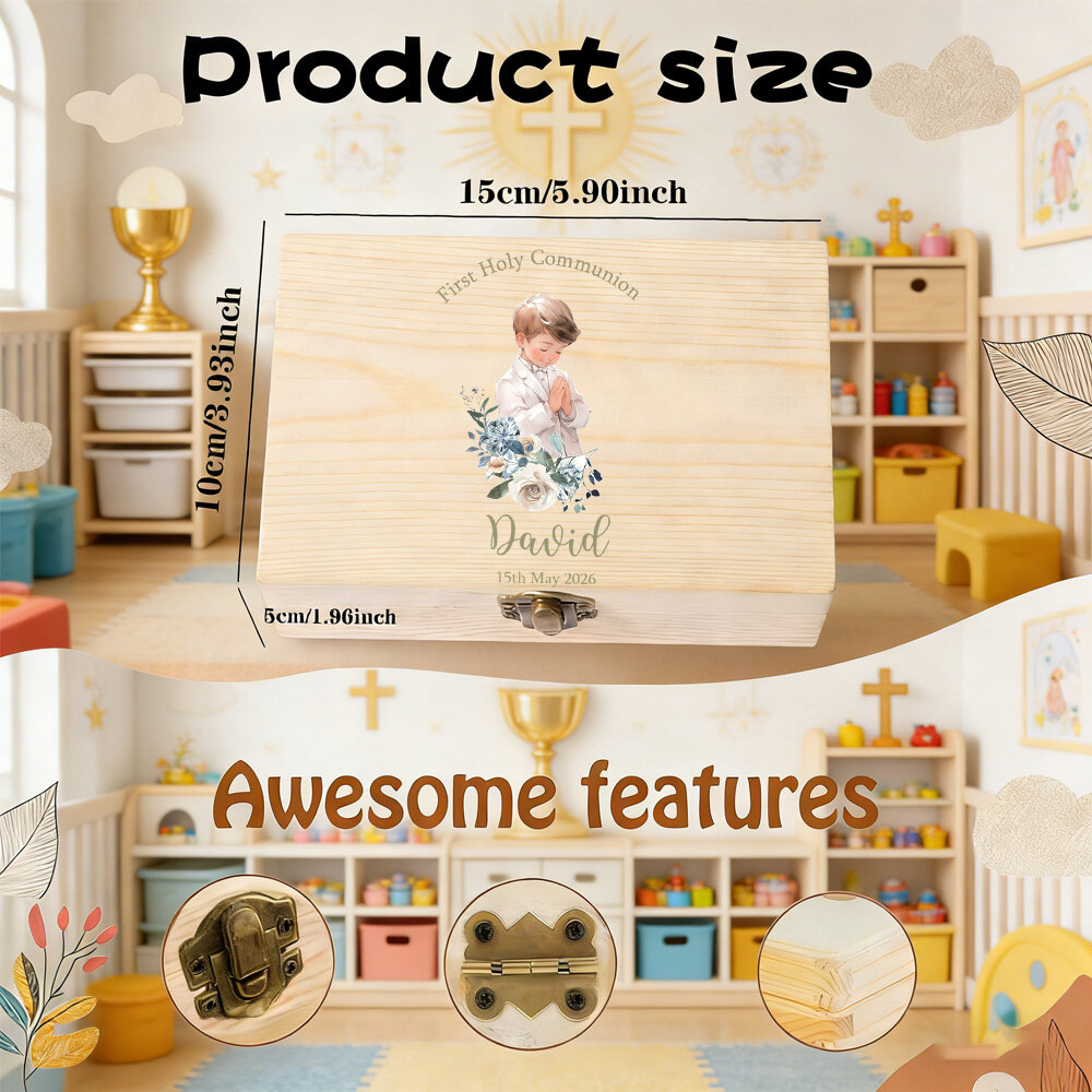 Kotak Kenang-kenangan Baptisan - Baby Keepsake Box ulasan dan harga