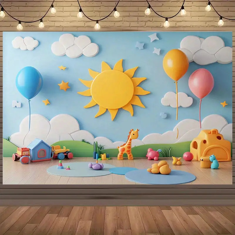 Stiker Dinding Kamar Anak Moti - Baby Nursery Murals ulasan dan harga