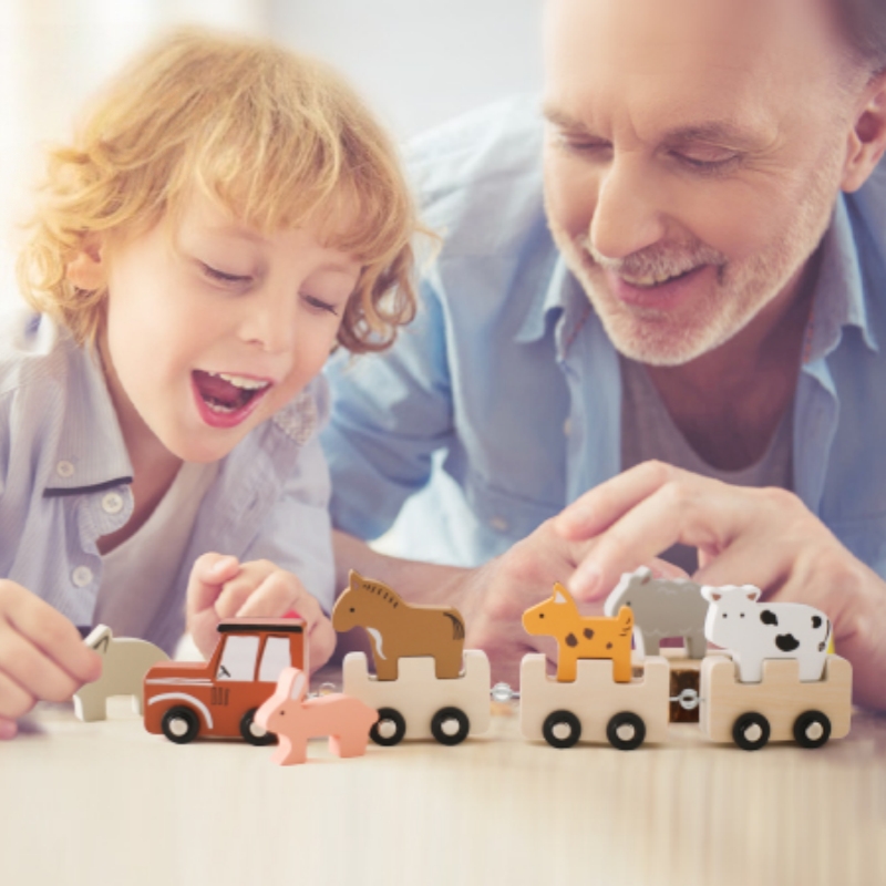 Mainan Kereta Dorong Kayu Warn - Baby Nursery Music ulasan dan harga