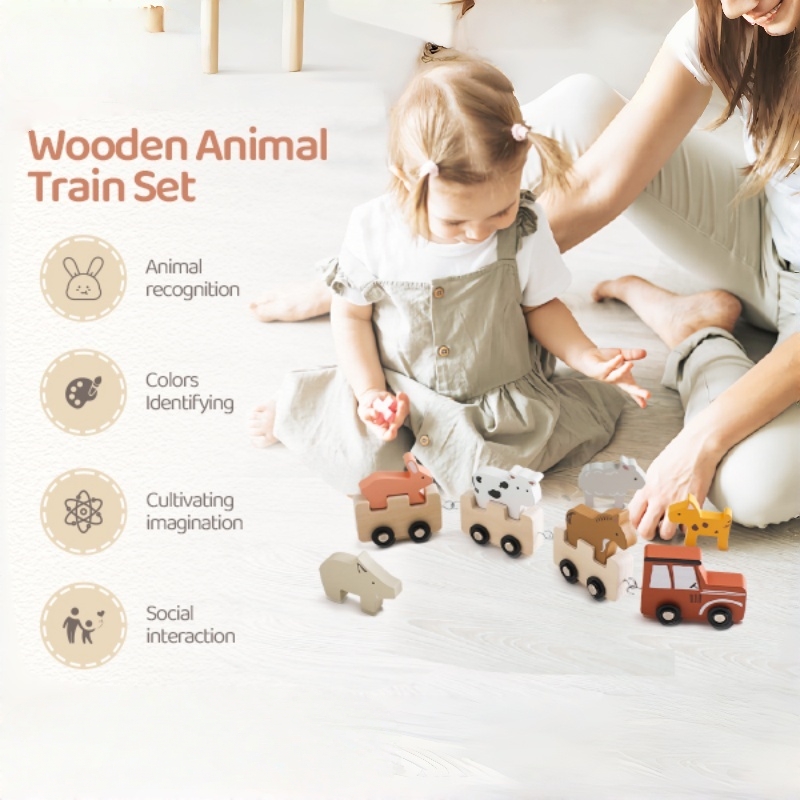 Mainan Kereta Dorong Kayu Warn - Baby Nursery Music ulasan dan harga