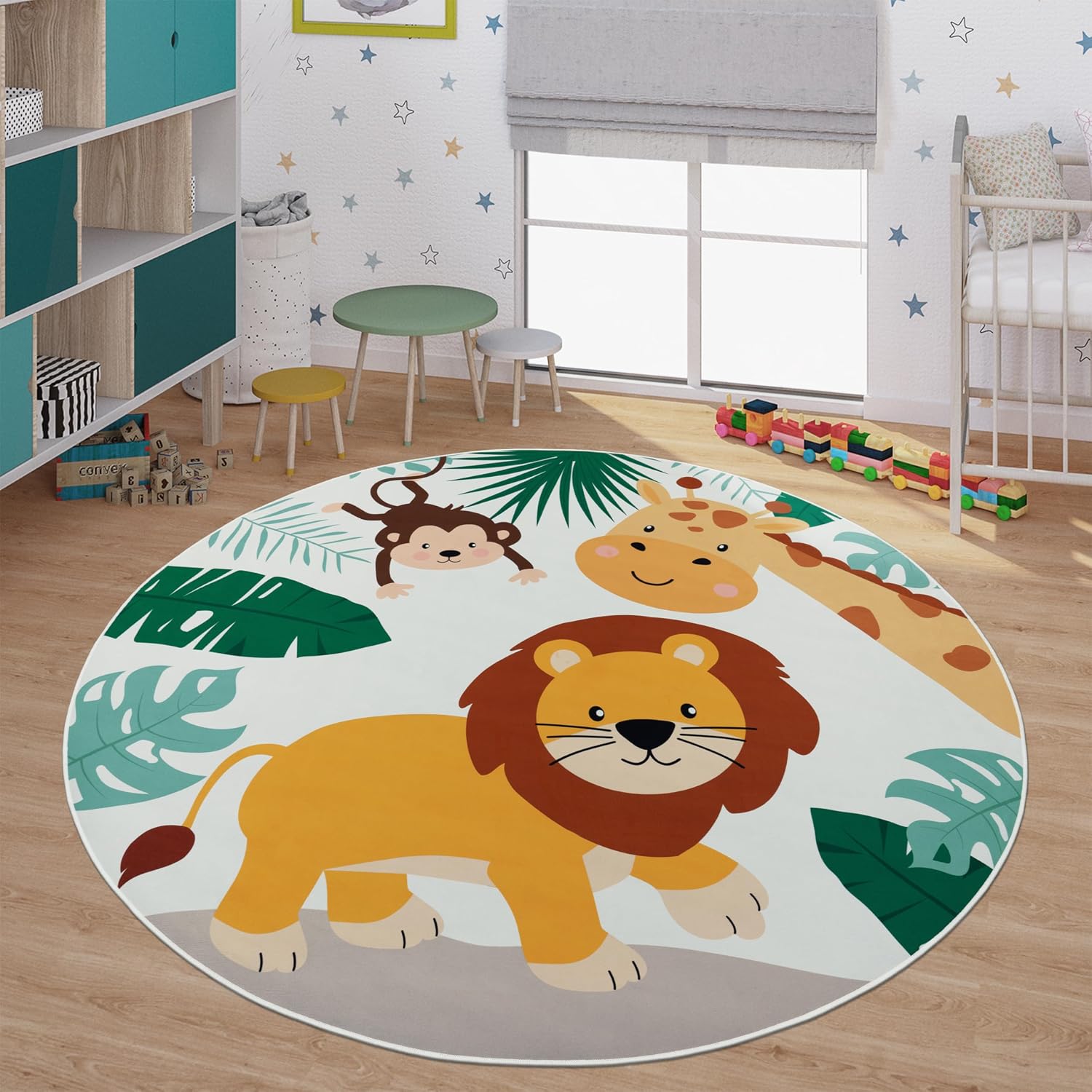 Karpet Bermain Anak Motif Hewa - Baby Nursery Jungle Theme ulasan dan harga
