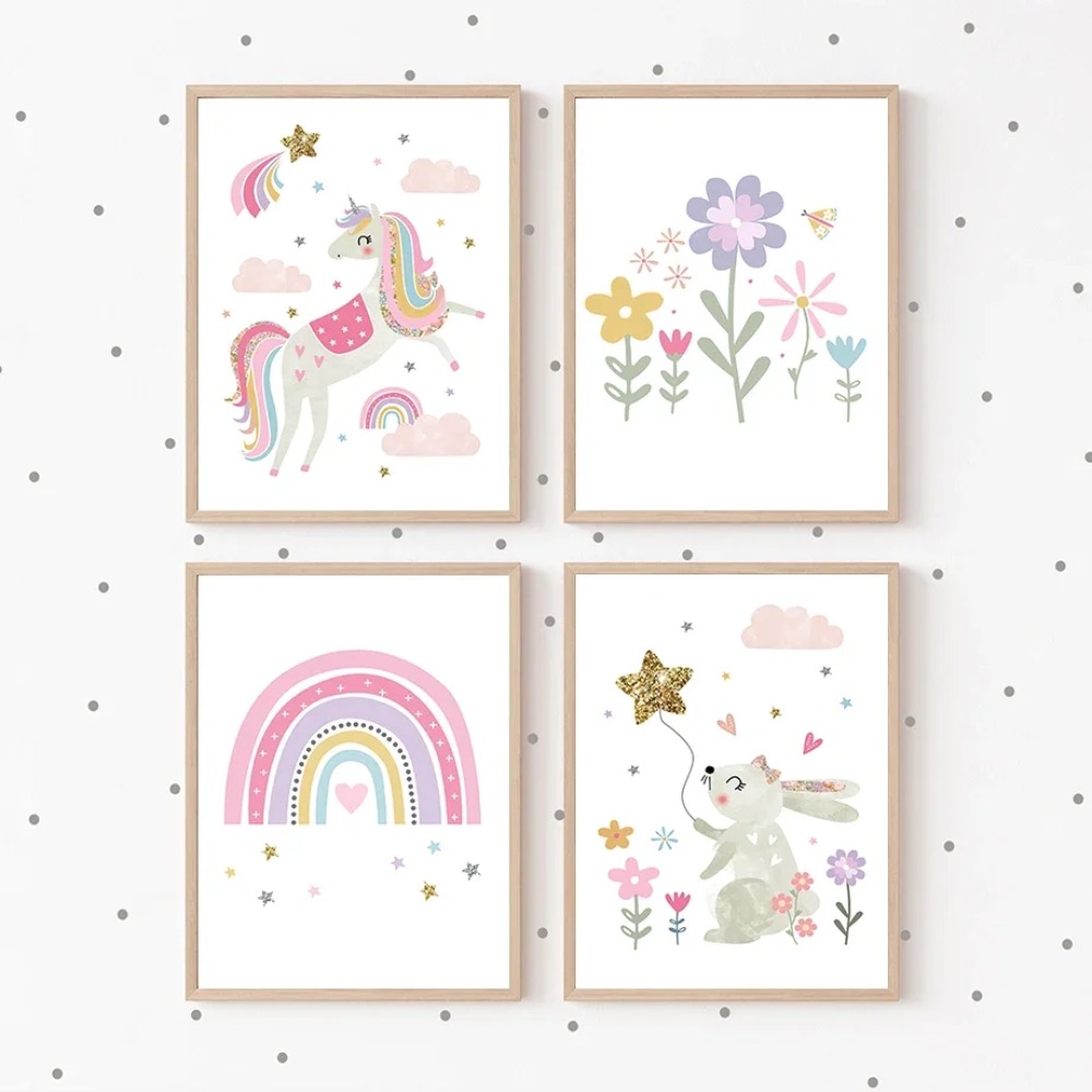 Poster Lukisan Kanvas Seni Din - Baby Name Wall Art ulasan dan harga