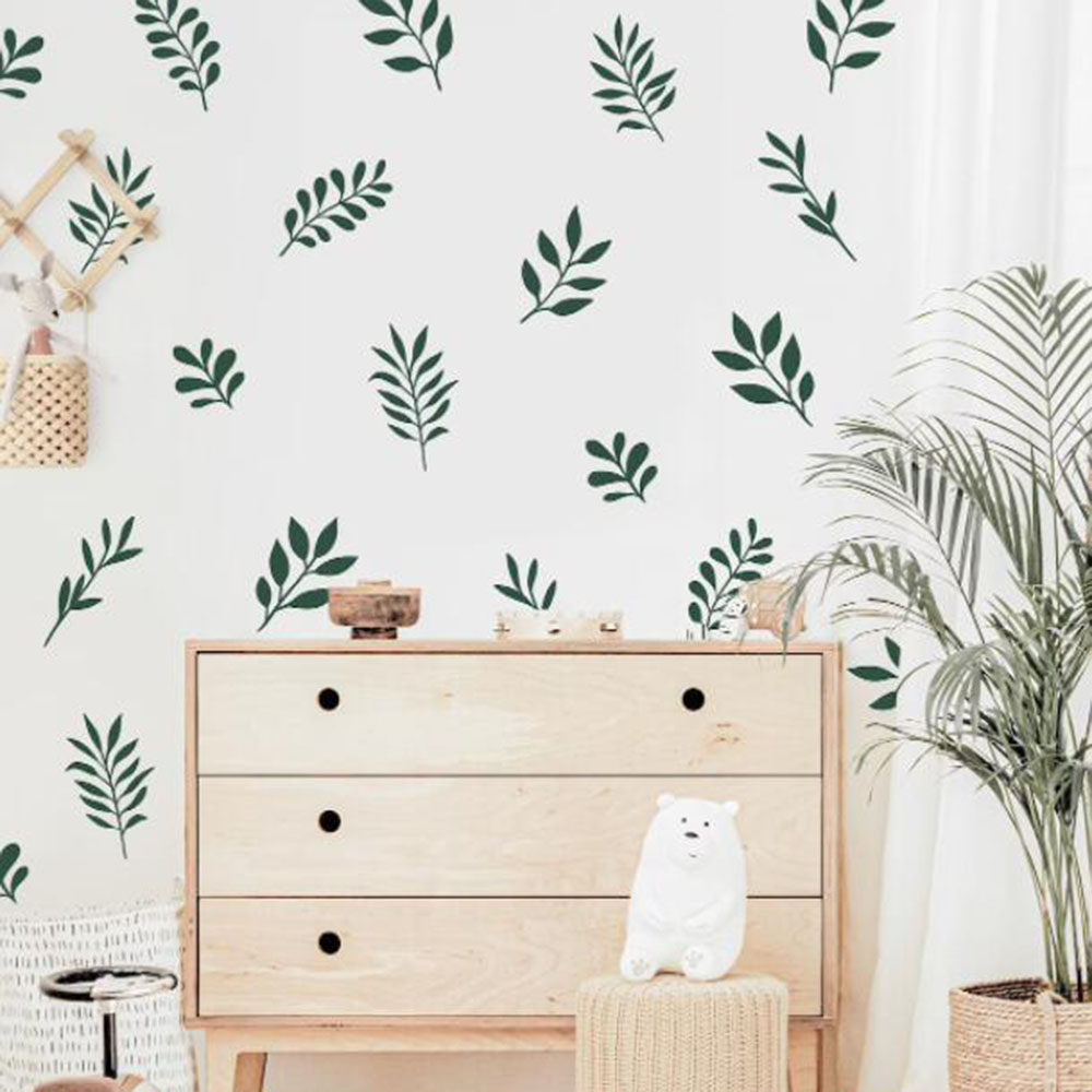 41 Buah Stiker Dinding Daun Bo - Baby Nursery Products ulasan dan harga