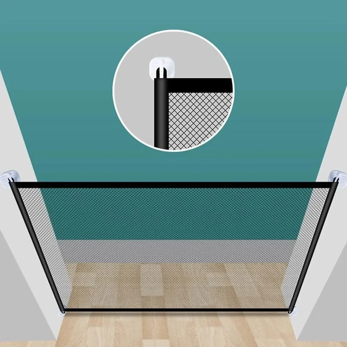 Pagar hewan peliharaan jaring  - Baby Gate Extra Wide ulasan dan harga