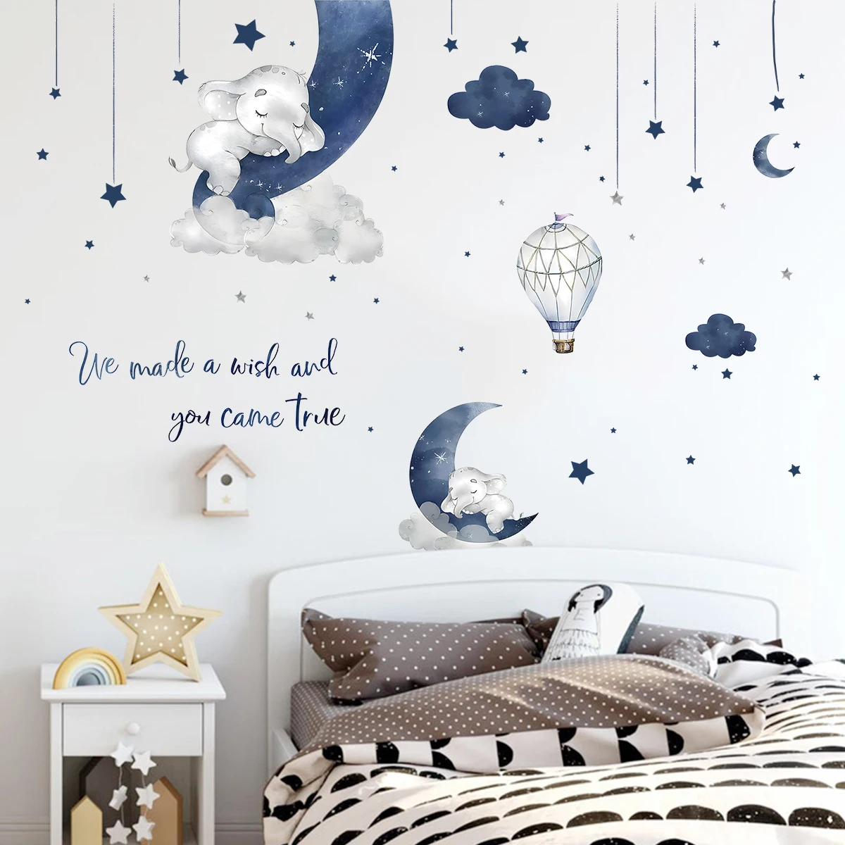 Stiker dinding gajah hewan kar - Baby Girl Nursery Quotes ulasan dan harga
