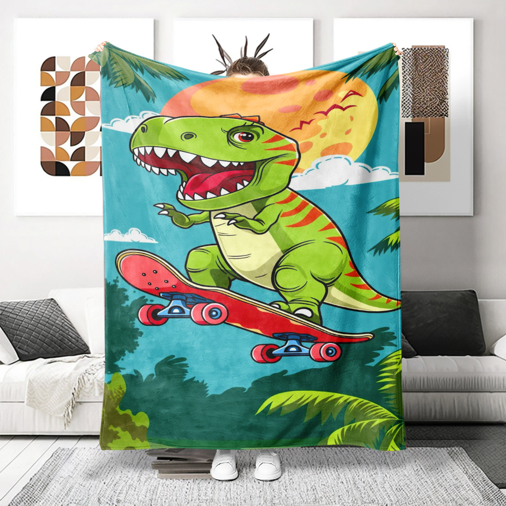 Selimut Lempar Motif Dinosauru - Baby Nursery Jungle Theme ulasan dan harga