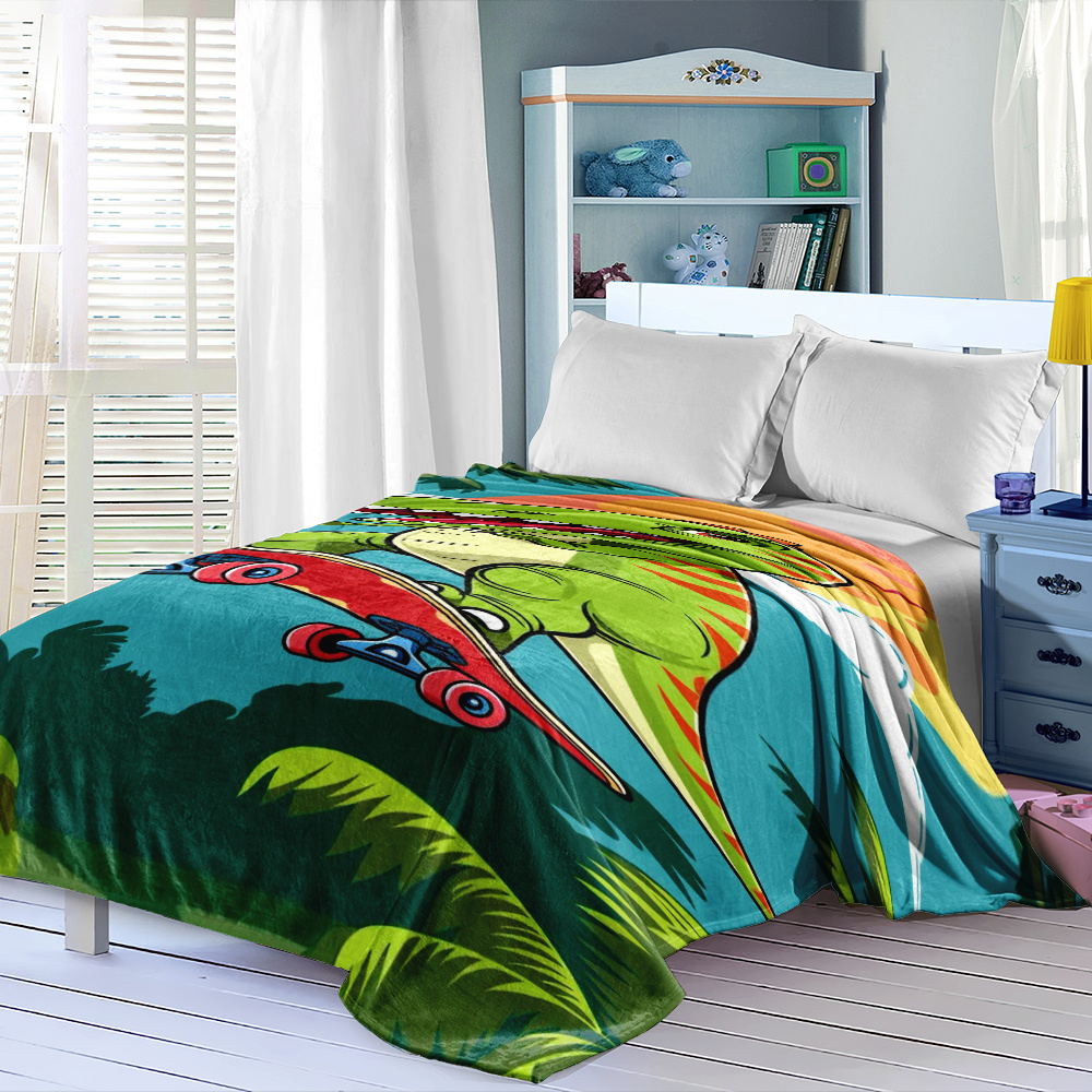 Selimut Lempar Motif Dinosauru - Baby Nursery Jungle Theme ulasan dan harga