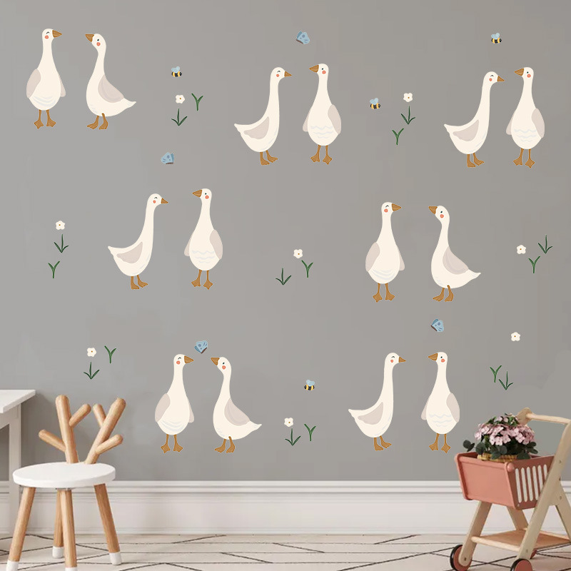 Stiker Dinding Bebek Lucu Stik - Baby Nursery Murals ulasan dan harga