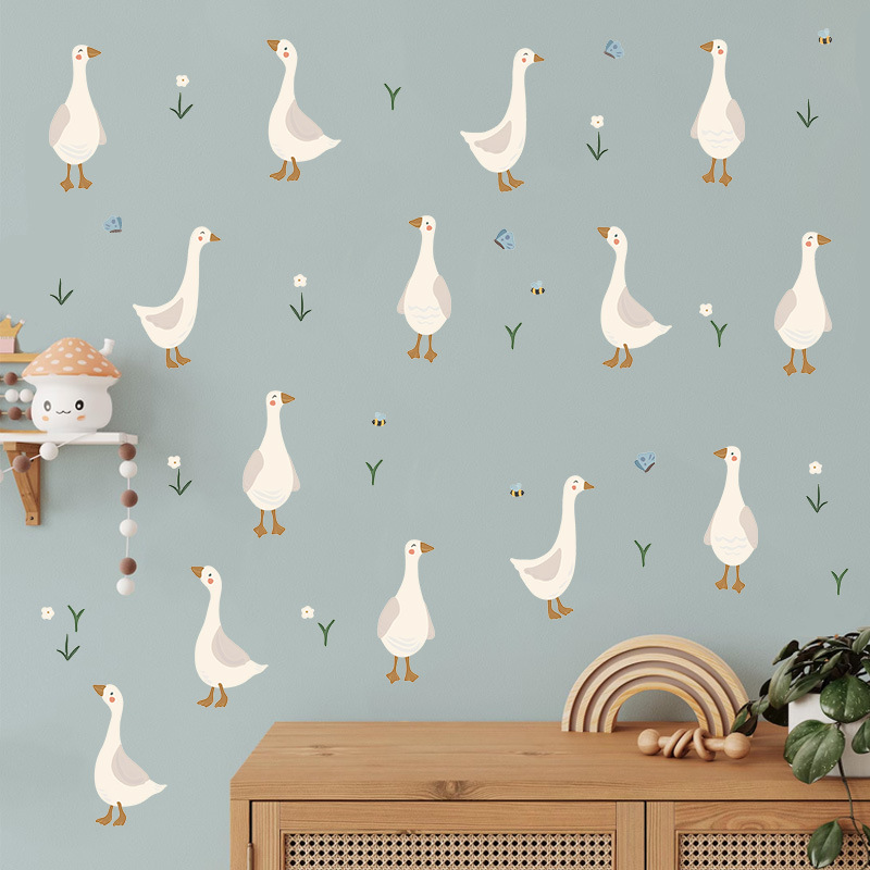 Stiker Dinding Bebek Lucu Stik - Baby Nursery Murals ulasan dan harga
