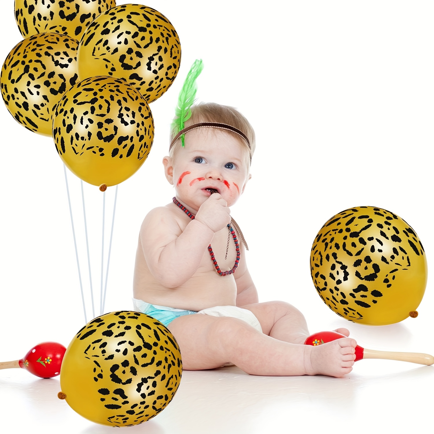 Balon Leopard Balon Motif Hewa - Baby Nursery Jungle Theme ulasan dan harga