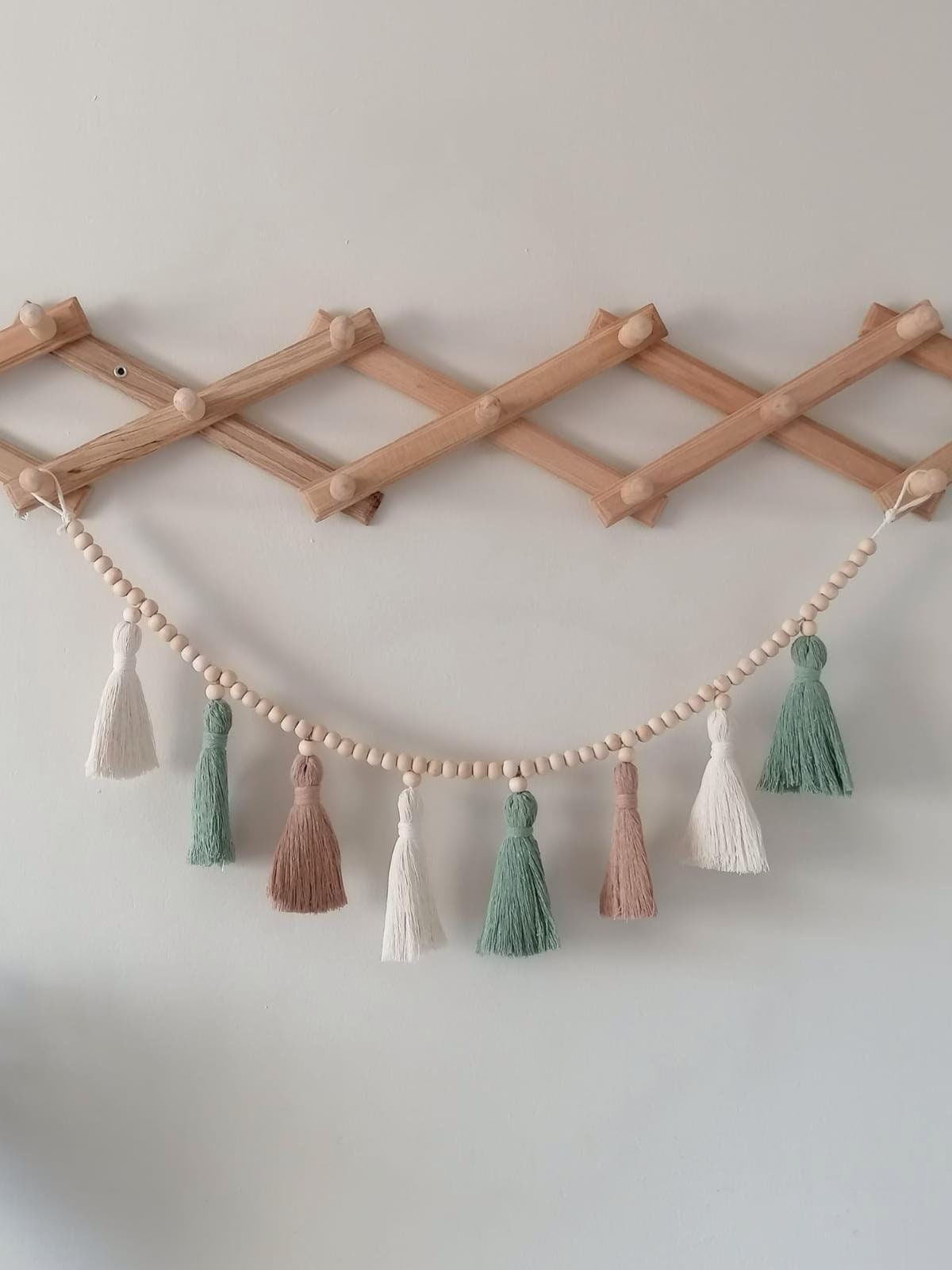 Karangan bunga Macrame rumbai, - Baby Nursery Garland ulasan dan harga
