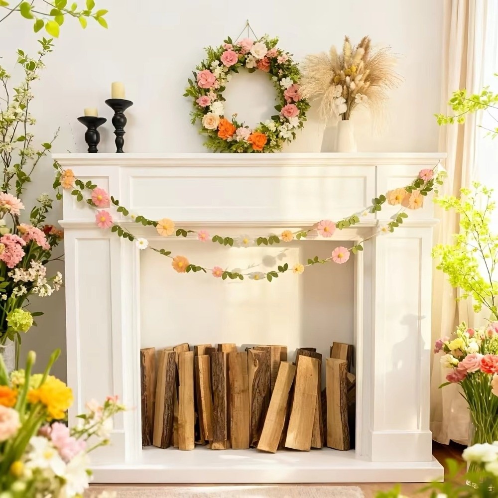 Banner Daisy dari Kain Felt 20 - Baby Nursery Garland ulasan dan harga