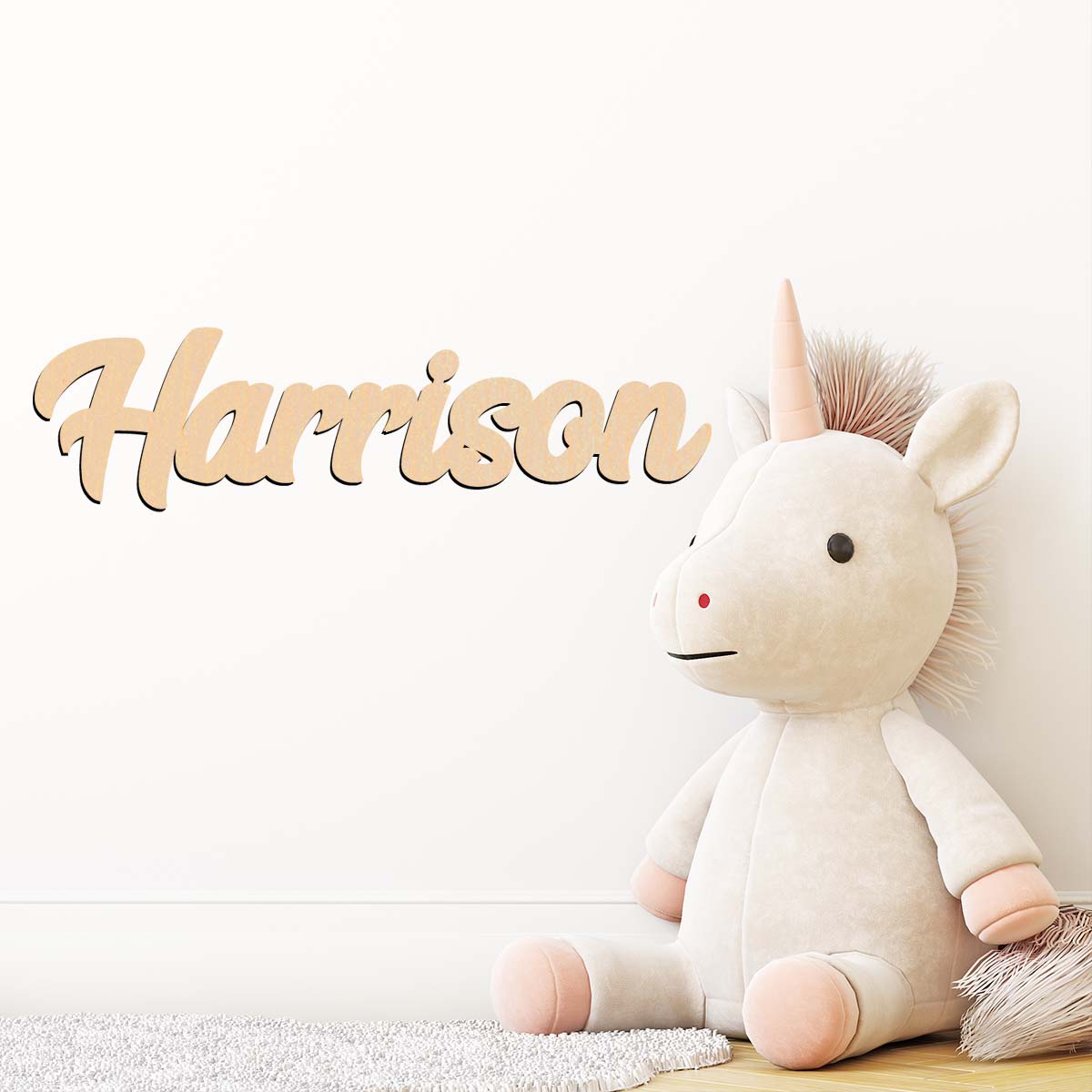 Papan nama kayu solid yang dap - Baby Name Wall Art ulasan dan harga