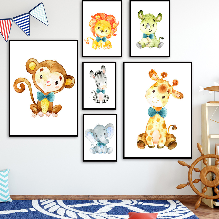 Lukisan Kanvas Seni Dinding Ka - Baby Zebra Nursery ulasan dan harga