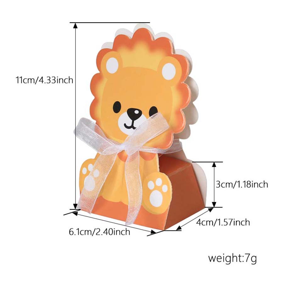 12 buah kotak berkat hewan Saf - Baby Nursery Jungle Theme ulasan dan harga