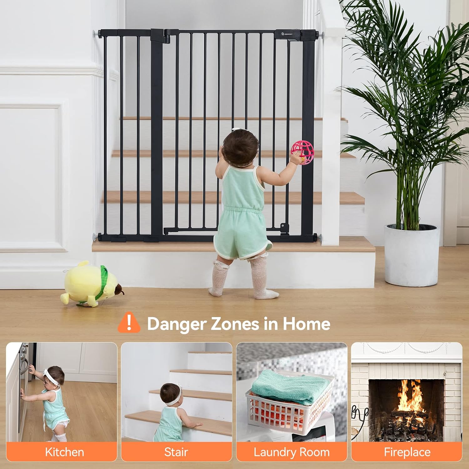 COMOMY Pagar Bayi Ekstra Tingg - Baby Gate Extra Wide ulasan dan harga