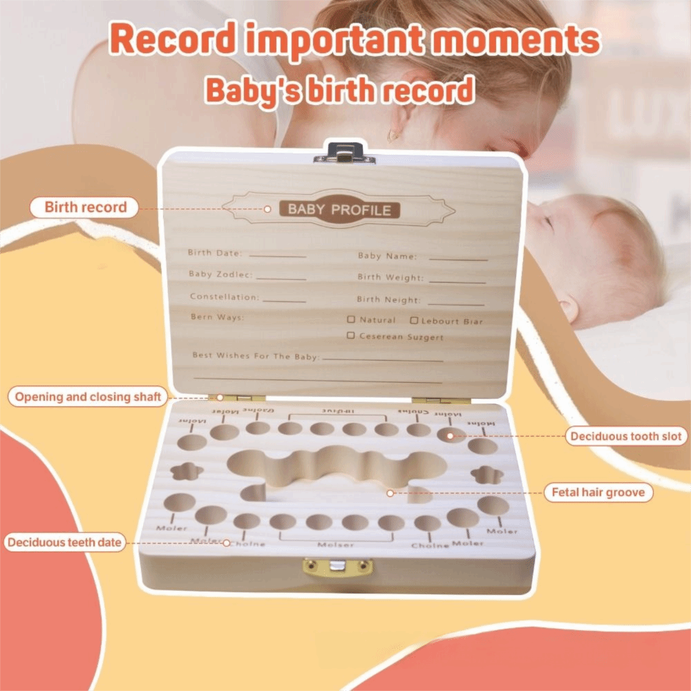 Kotak Penyimpanan Gigi Bayi Ka - Baby Keepsake Box ulasan dan harga