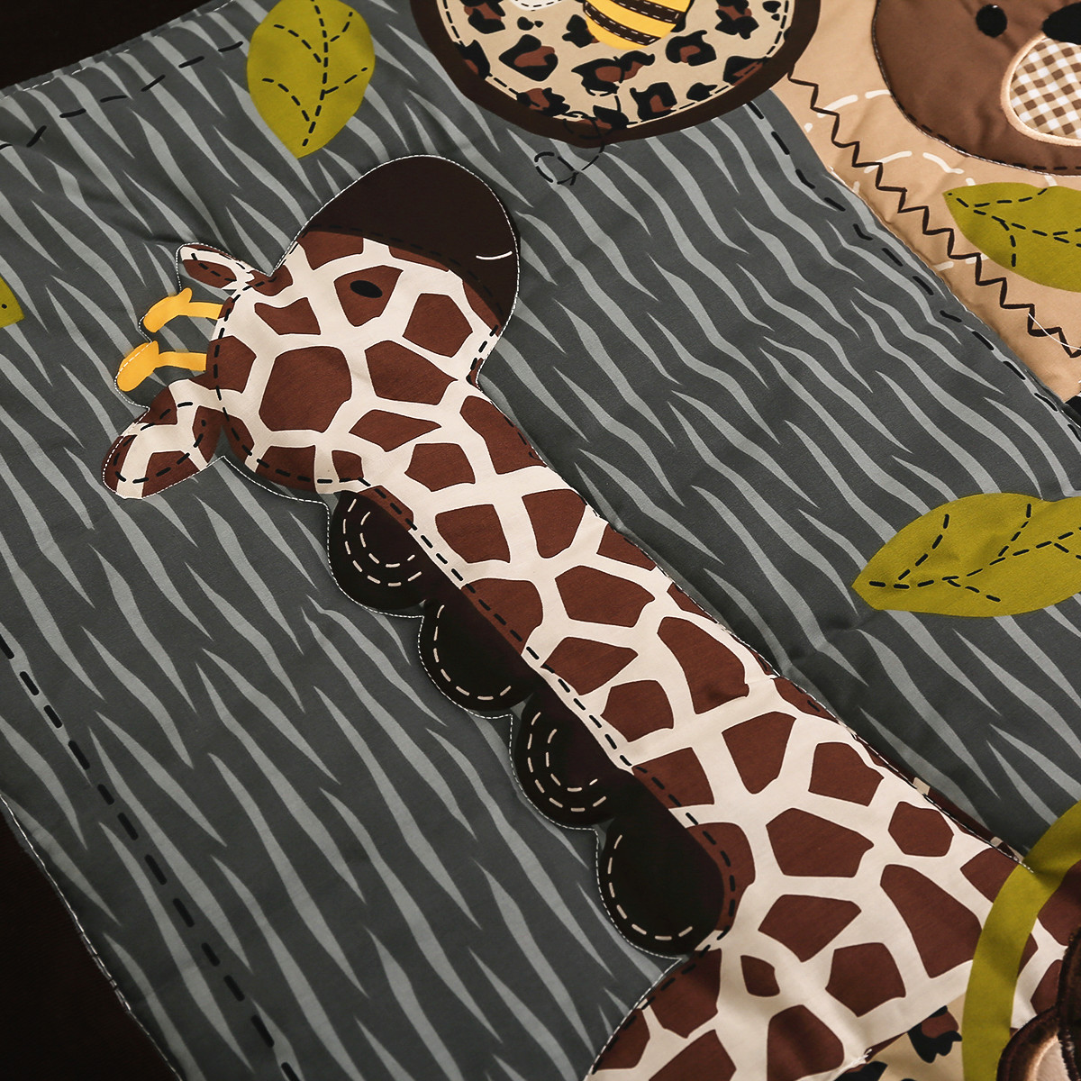 Set Seprai Tempat Tidur Bayi B - Baby Nursery Jungle Theme ulasan dan harga